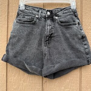 Wild Fable Super High-Rise Rolled Cuff Denim Shorts Gray juniors Size 00-R